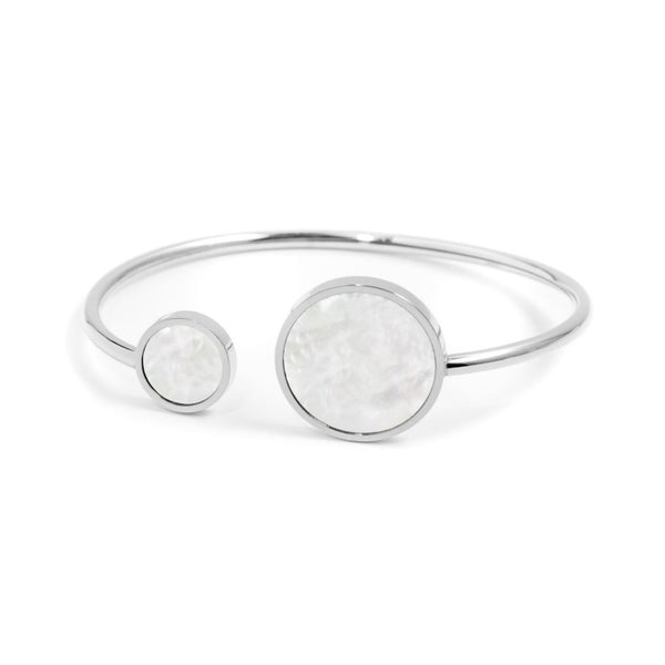 2br0050-w Bracciale rigido con madreperla