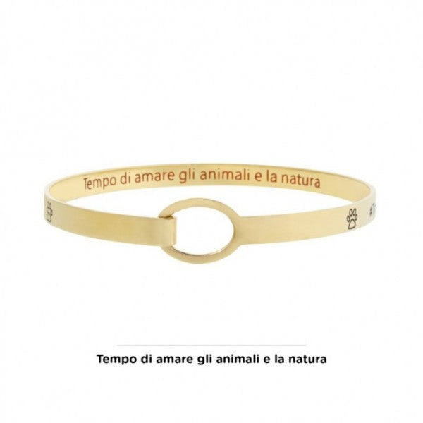 18br056g Bracciale rigido "Love Pets and nature"