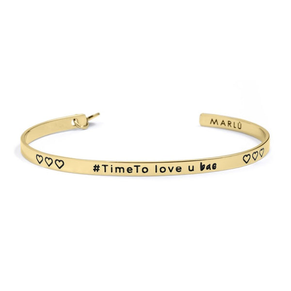 18br107g Bracciale rigido love u bae