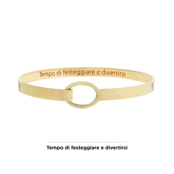 18br062g Bracciale rigido party and have fun