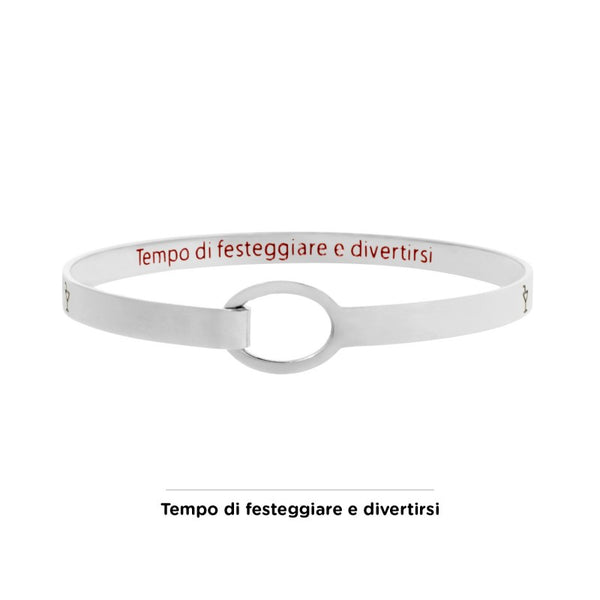 18br062 Bracciale rigido party and have fun
