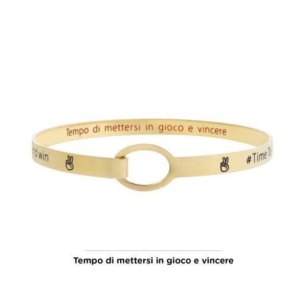 18br064g Bracciale rigido play the game and win