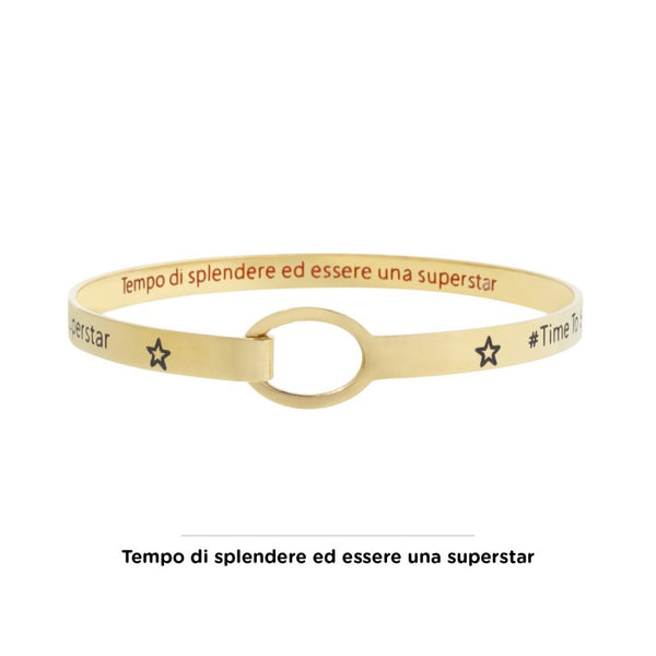 18br055g Bracciale rigido shine and be a superstar