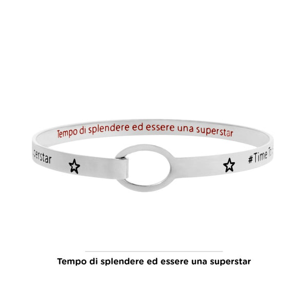 18br055 Bracciale rigido shine and be a superstar