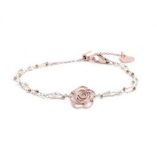 15br073r Bracciale con rosa