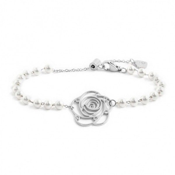 15br074 Bracciale con rosa