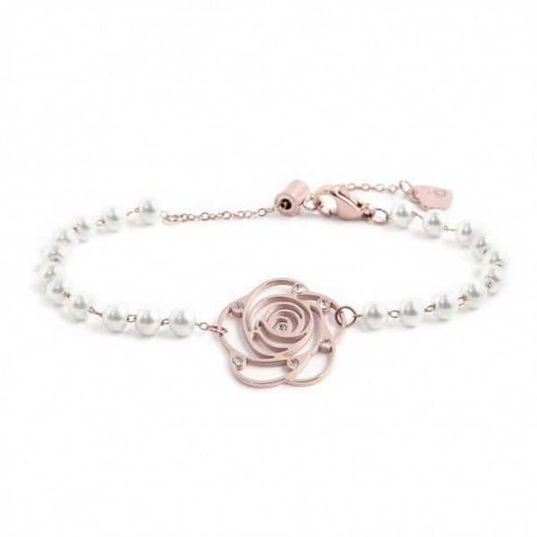 15br074r Bracciale con rosa