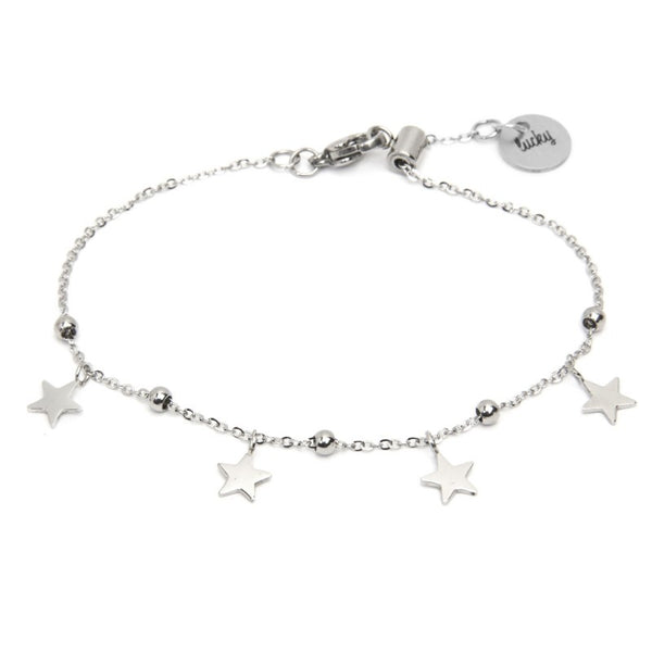 18br125 Bracciale stelle lucky con regolatore