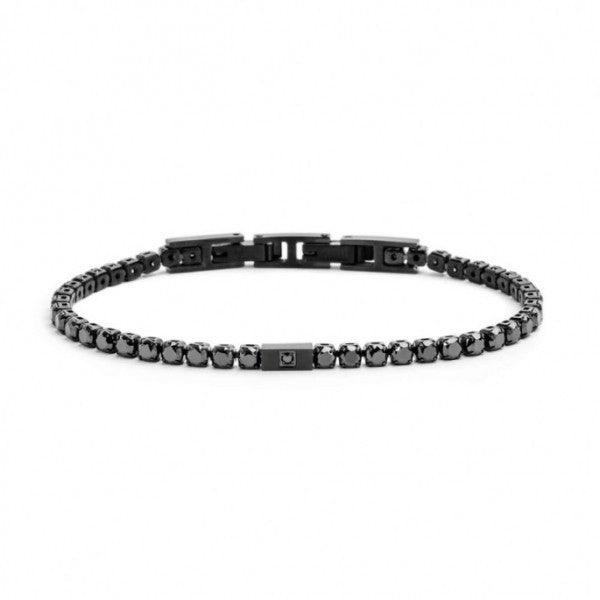 31BR0005NN-S BRACCIALE TENNIS ZIRCONI NERI 3MM
