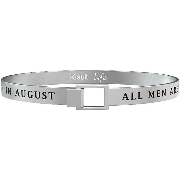 731383 Bracciale Symbols "All men are created equal but only the best are born in august"