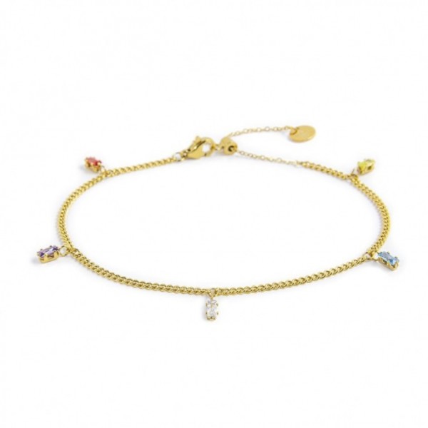 20cv058g-rgb Cavigliera con catena grumetta