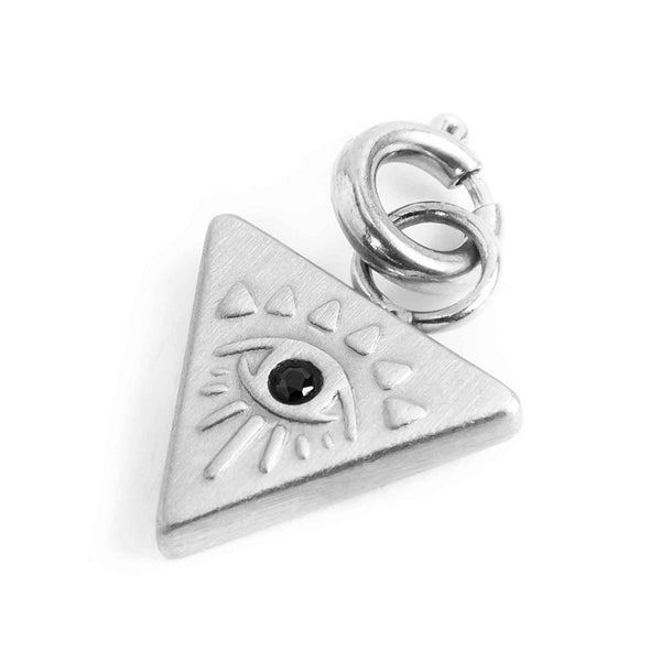 33ch0014st Charm triangolo con occhio