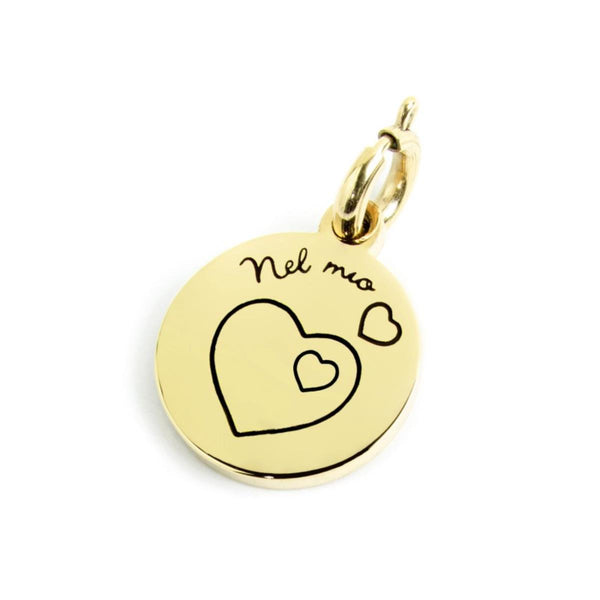 15ch001g Charm "Portami nel tuo cuore"