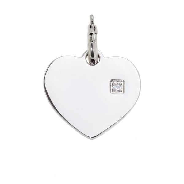 18ch027 Charm cuore con zircone