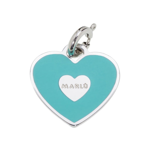 18ch046 Charm cuore turchese