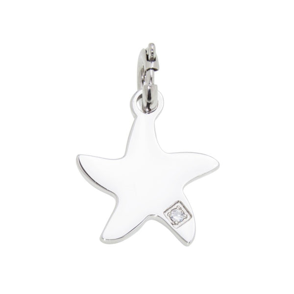 18ch033 Charm stella marina con zircone