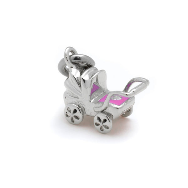 21ch004-r Charm carrozzina rosa