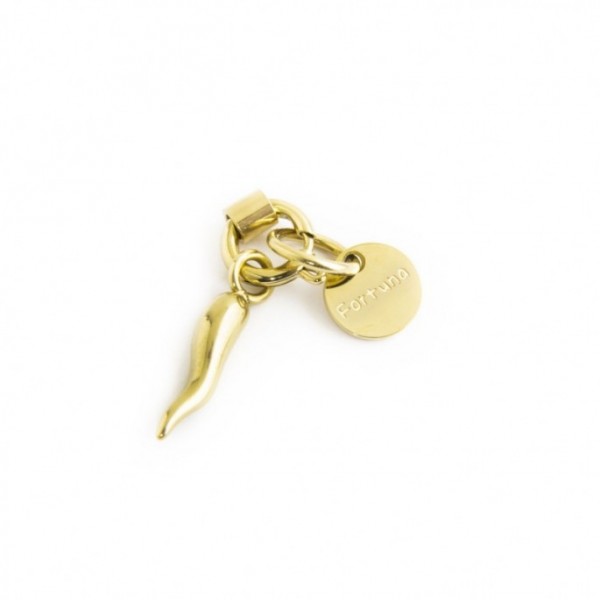 15ch077g Charm "Corno Piccolo"