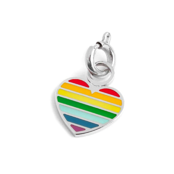 18ch121 Charm cuore arcobaleno