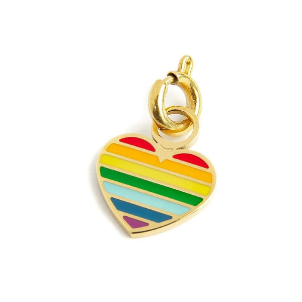 18ch121g Charm cuore arcobaleno