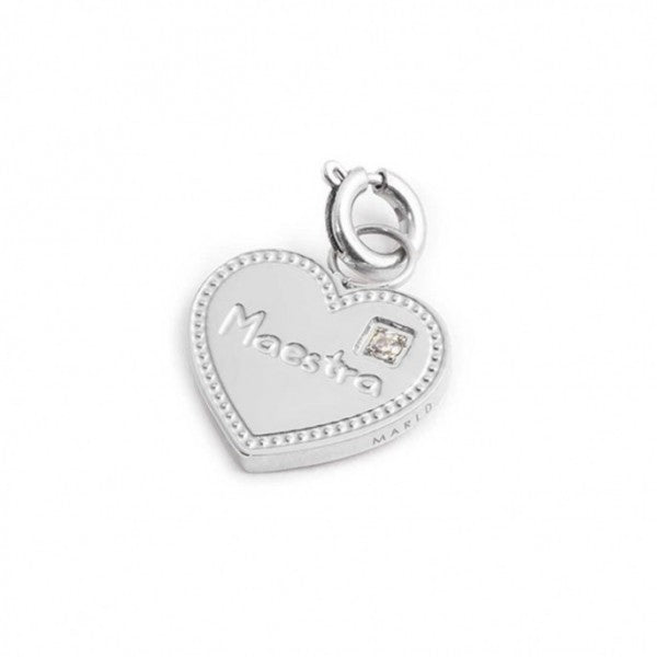 15CH153 CHARM CUORE MAESTRA CON CRISTALLO