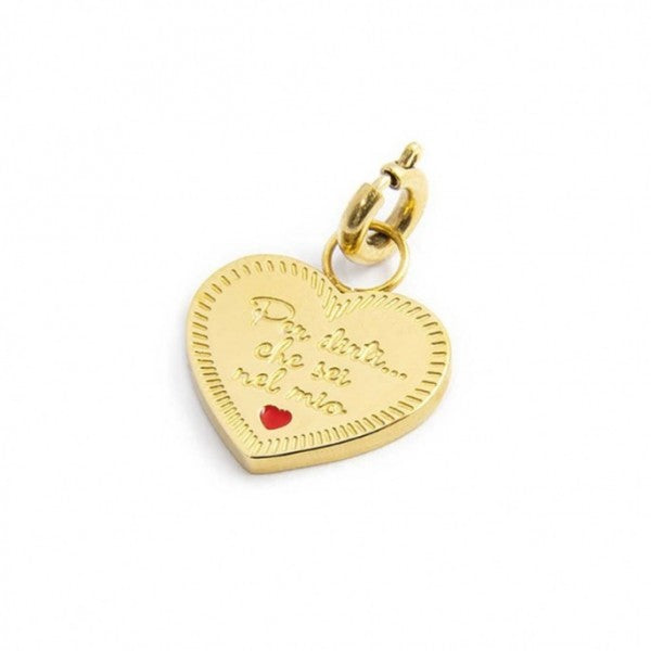 CHARM CUORE MAESTRA CON CRISTALLO - Gioielleria Fondente