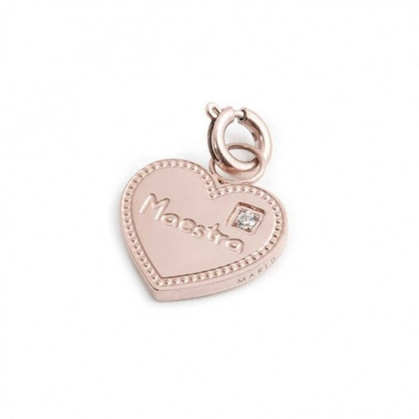 15CH153R CHARM CUORE MAESTRA CON CRISTALLO