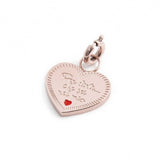 CHARM CUORE MAESTRA CON CRISTALLO - Gioielleria Fondente