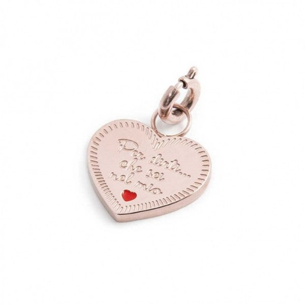 CHARM CUORE MAESTRA CON CRISTALLO - Gioielleria Fondente