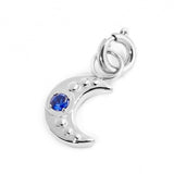 18CH127 CHARM LUNA CON ZIRCONE BLU 