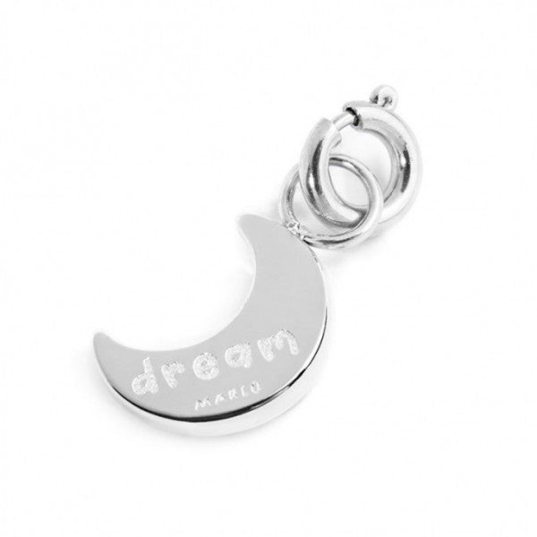 Charm Luna Con Zircone Blu  - Gioielleria Fondente
