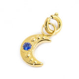 18CH127G CHARM LUNA CON ZIRCONE BLU 
