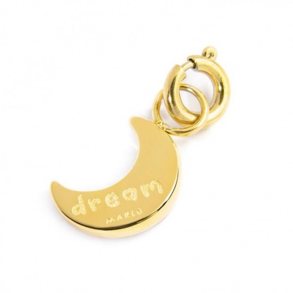 Charm Luna Con Zircone Blu  - Gioielleria Fondente