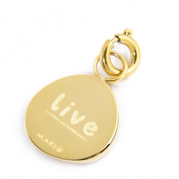 Charm Medaglietta Con Rosa Dei Venti E Strass - Gioielleria Fondente