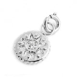 18CH131 CHARM MEDAGLIETTA CON SOLE E STRASS