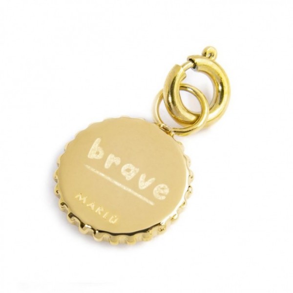 Charm Medaglietta Con Sole E Strass - Gioielleria Fondente