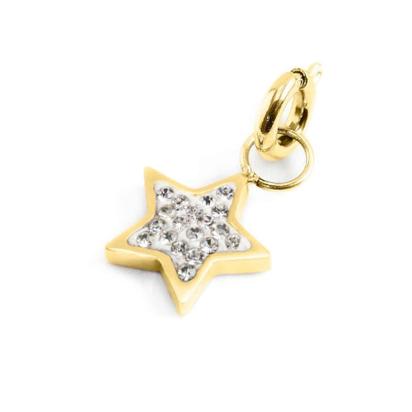 18ch092g-w Charm strass bianchi stella