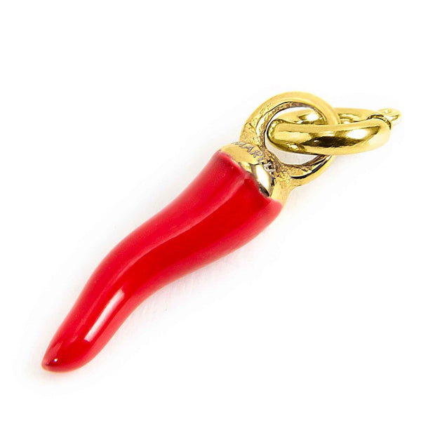 33ch0027g-r Charm corno rosso