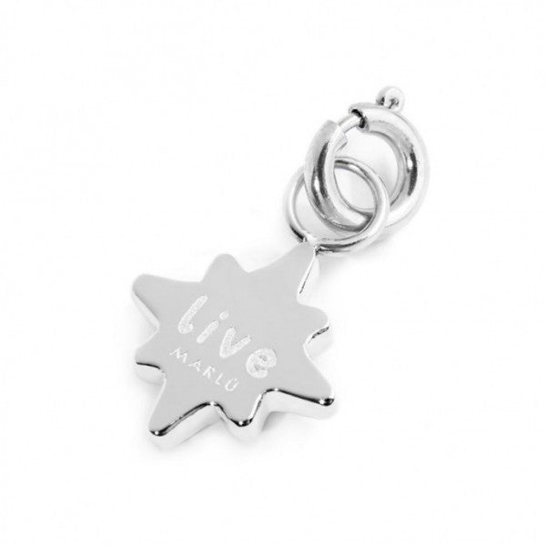 Charm Rosa Dei Venti Con Zircone Viola - Gioielleria Fondente