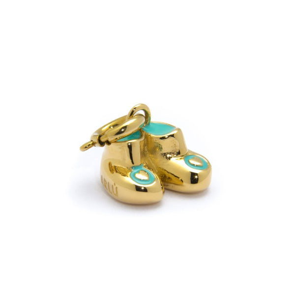 21ch001g-a Charm scarpine oro azzurro