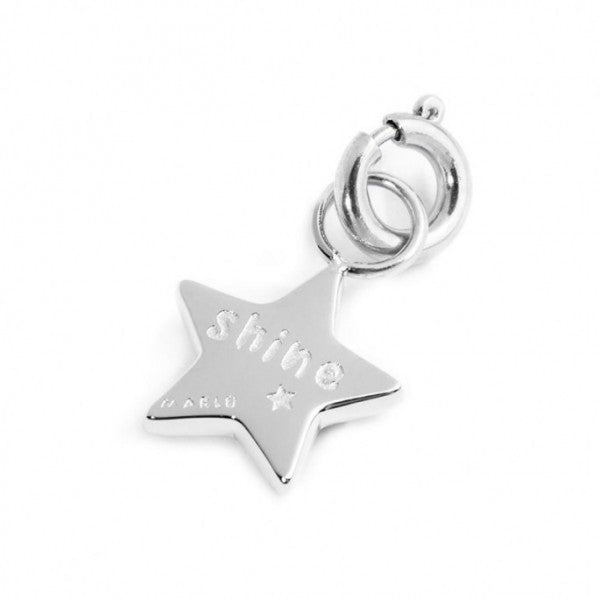 Charm Stella Con Zircone Azzurro - Gioielleria Fondente