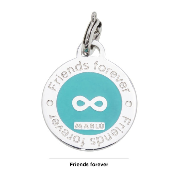 18ch049 Charm tondo infinito turchese