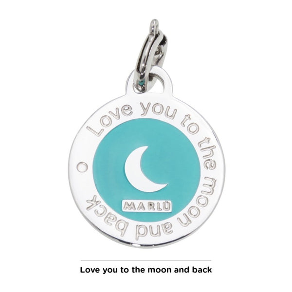 18ch047 Charm tondo luna turchese
