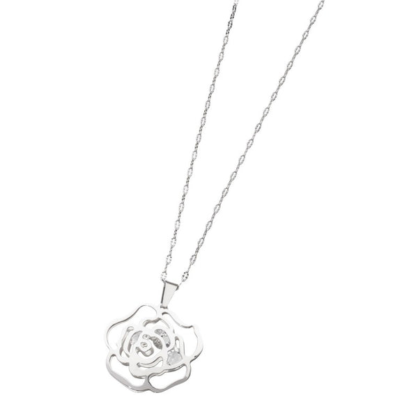 2cn0036 Ciondolo rosa con cristalli