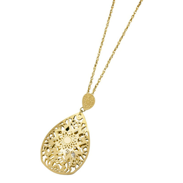 2co0034g Ciondolo goccia grande con cristalli