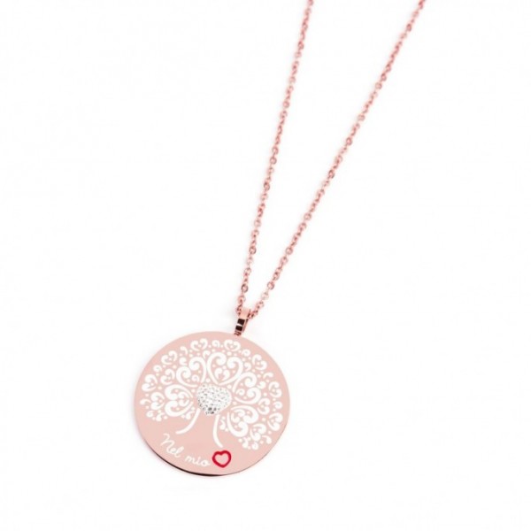 15cn026r Collana "Albero della vita" 30mm