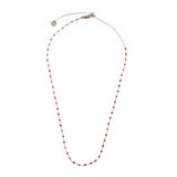 COLLANA CON SMALTO ROSSO - Gioielleria Fondente