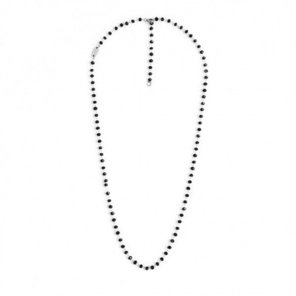 2CA0003-N Collana con cristalli neri