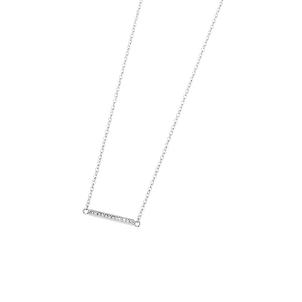 2cn0041 Collana con barretta e strass