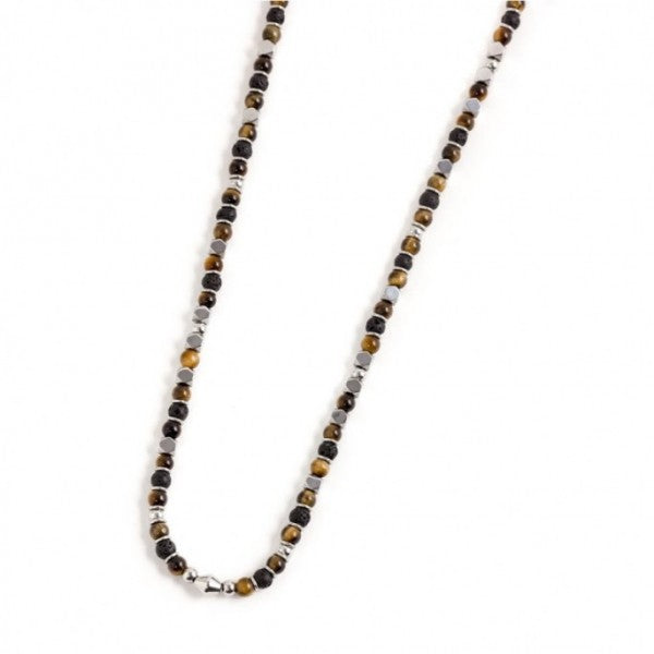 1co0005 Collana con pietre